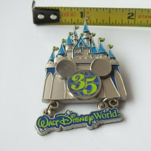 Disney Pin - Cinderella's Castle 35th Anniversary Dangle Pin from 2006 - Picture 6 of 8